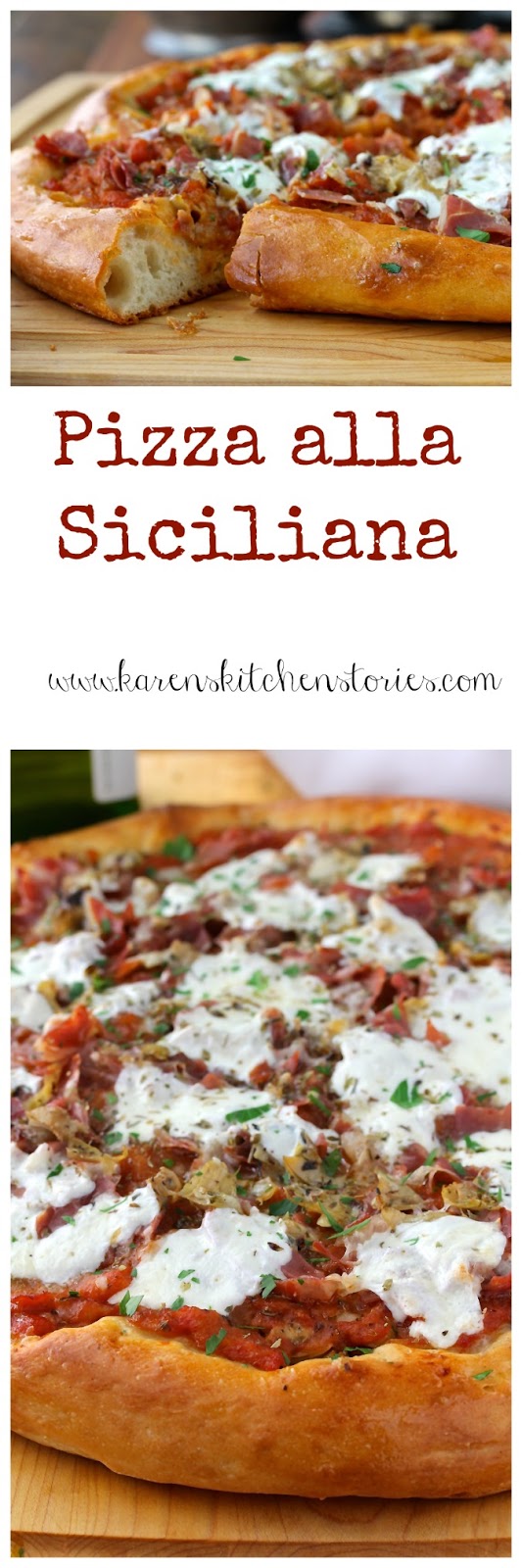 Pizza alla Siciliana  Karen's Kitchen Stories